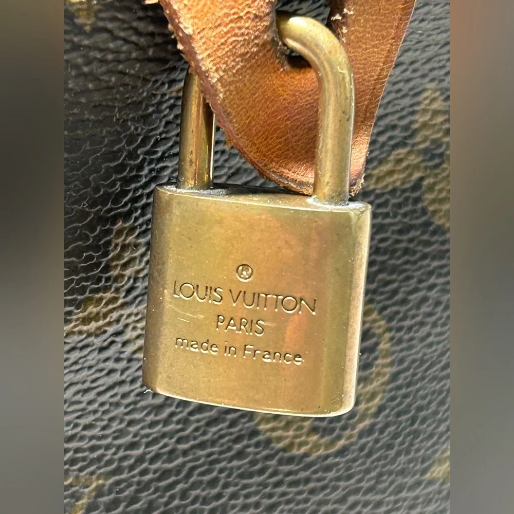 Louis Vuitton Speedy 30 Vintage 90’s Y2K Coated Canvas Purse Bag Large Patina - Picture 11 of 16